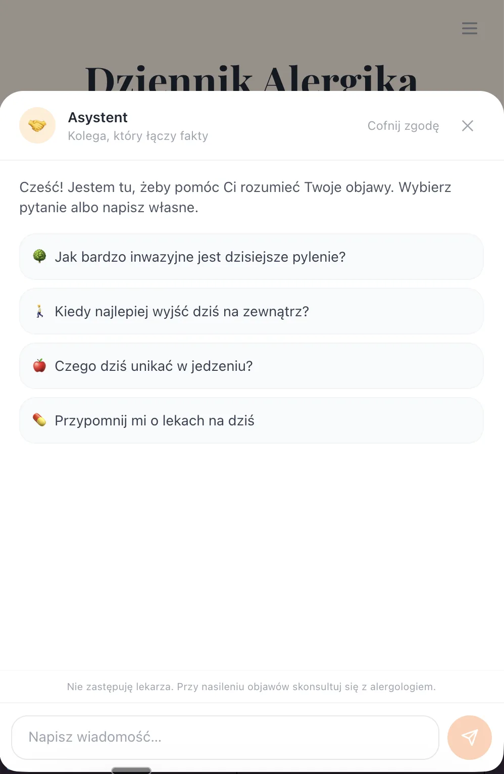 In-app AI assistant answering questions.