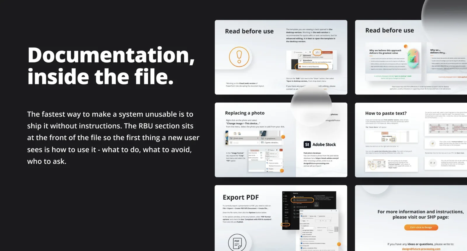 Documentation pages embedded inside the PPTX file.