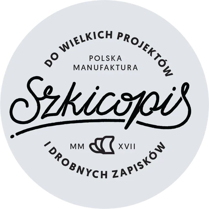Szkicopis "Polska manufaktura" seal, dated MMXVII.