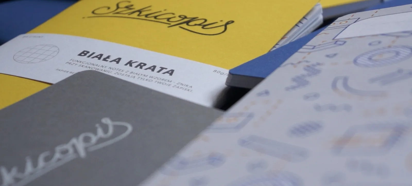 Szkicopis brand - self-initiated notebook label built from scratch.